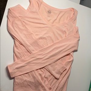 Off shoulder long sleeve top